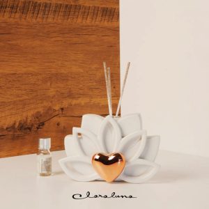 Profumatore fiore di loto in porcellana Claraluna