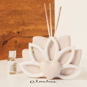 Profumatore in porcellana fiore di loto Claraluna