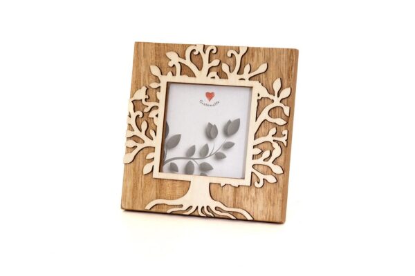 Portafoto in legno con albero della vita Cuorematto D6653