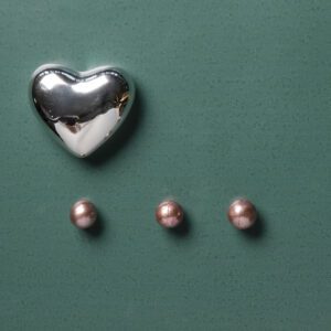 Magnete cuore silver lucido Claraluna 24322
