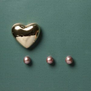 Magnete cuore oro lucido Claraluna 24323