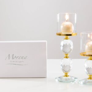 Coppia candeliere in cristallo Morena Design D8558-D8559